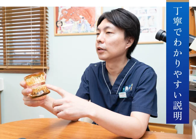 丁寧でわかりやすい説明